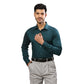 Men Violet Contemporary Fit Solid  Cotton Full Sleeve Cutaway Collar Shirts