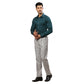 Men Violet Contemporary Fit Solid  Cotton Full Sleeve Cutaway Collar Shirts