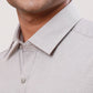 Raymond Men White Structure Contemporary Fit Cotton Full Sleeve Cutaway Collar Shirt