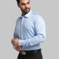 Men Slim Fit Blue Shirt