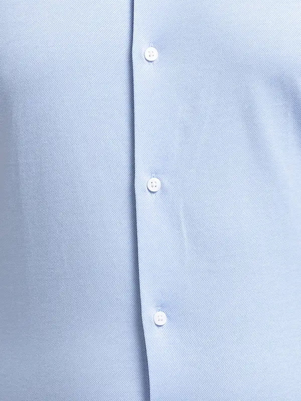 Men Slim Fit Blue Shirt
