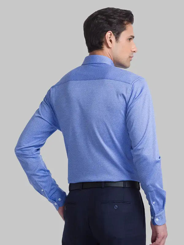 Men Slim Fit Blue Shirt