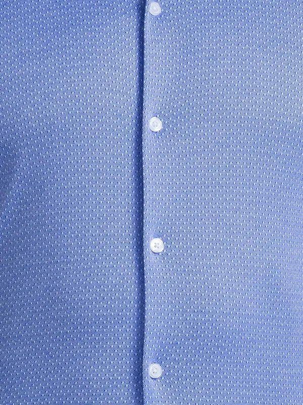 Men Slim Fit Blue Shirt