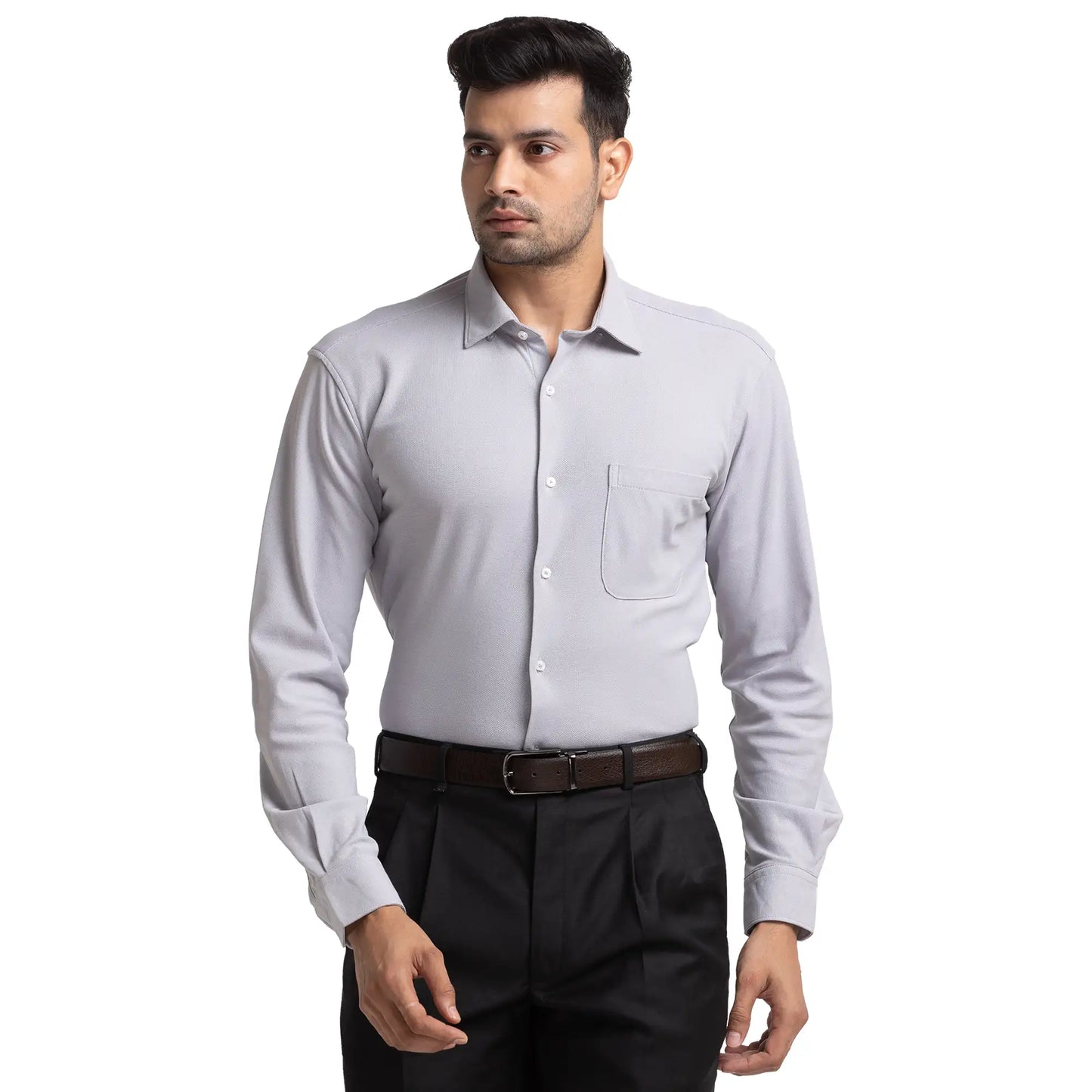 Men Slim Fit Blue Shirt