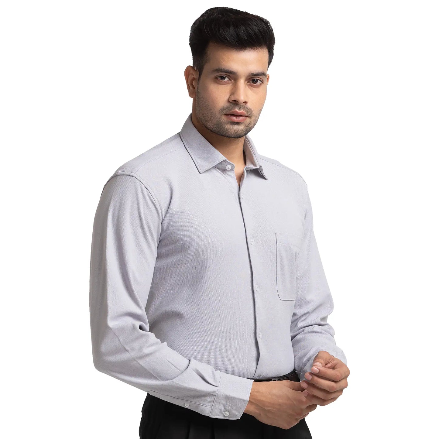 Men Slim Fit Blue Shirt