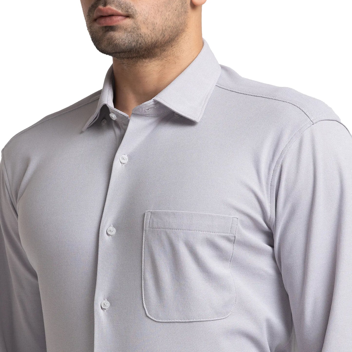 Men Slim Fit Blue Shirt