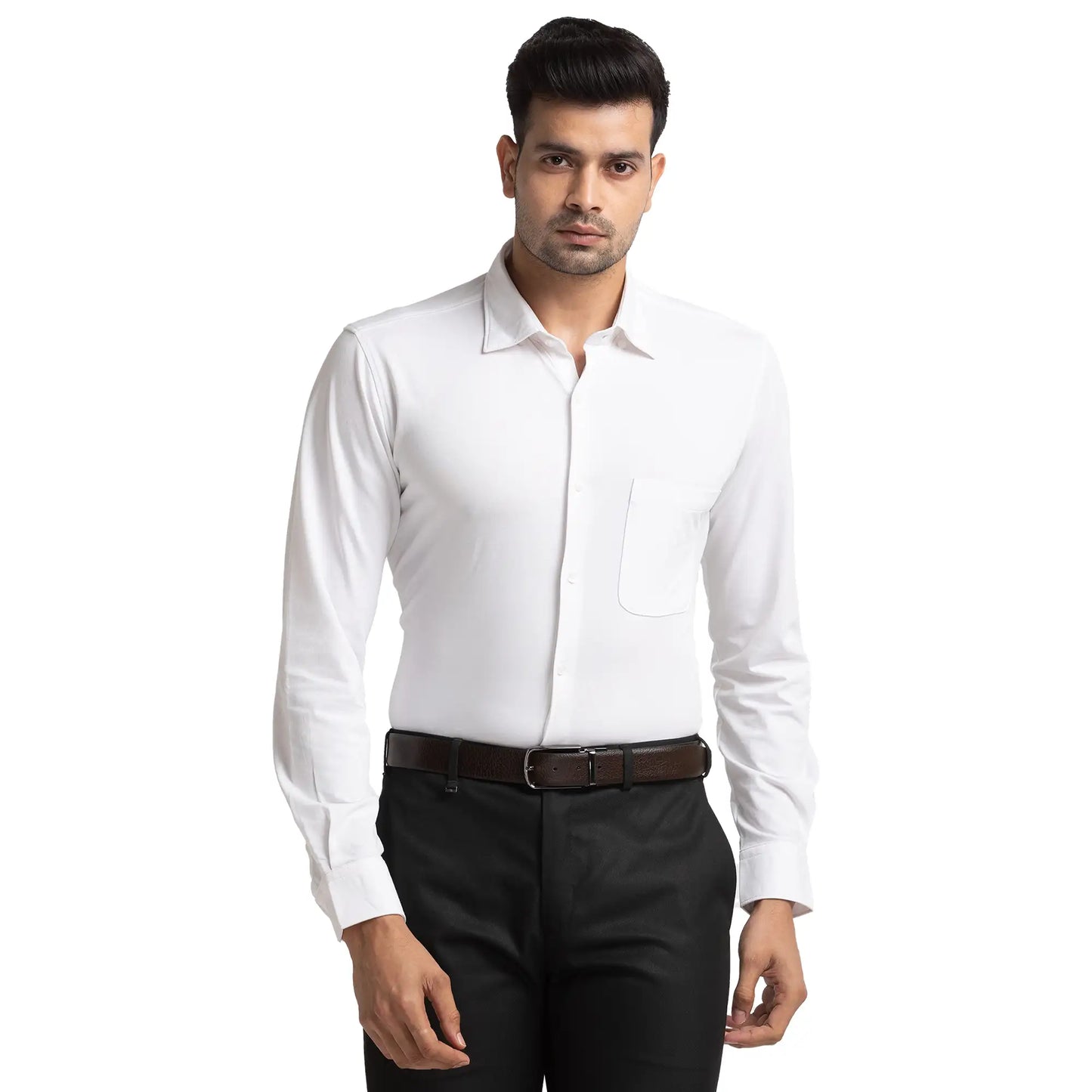 Men Slim Fit Red Shirt