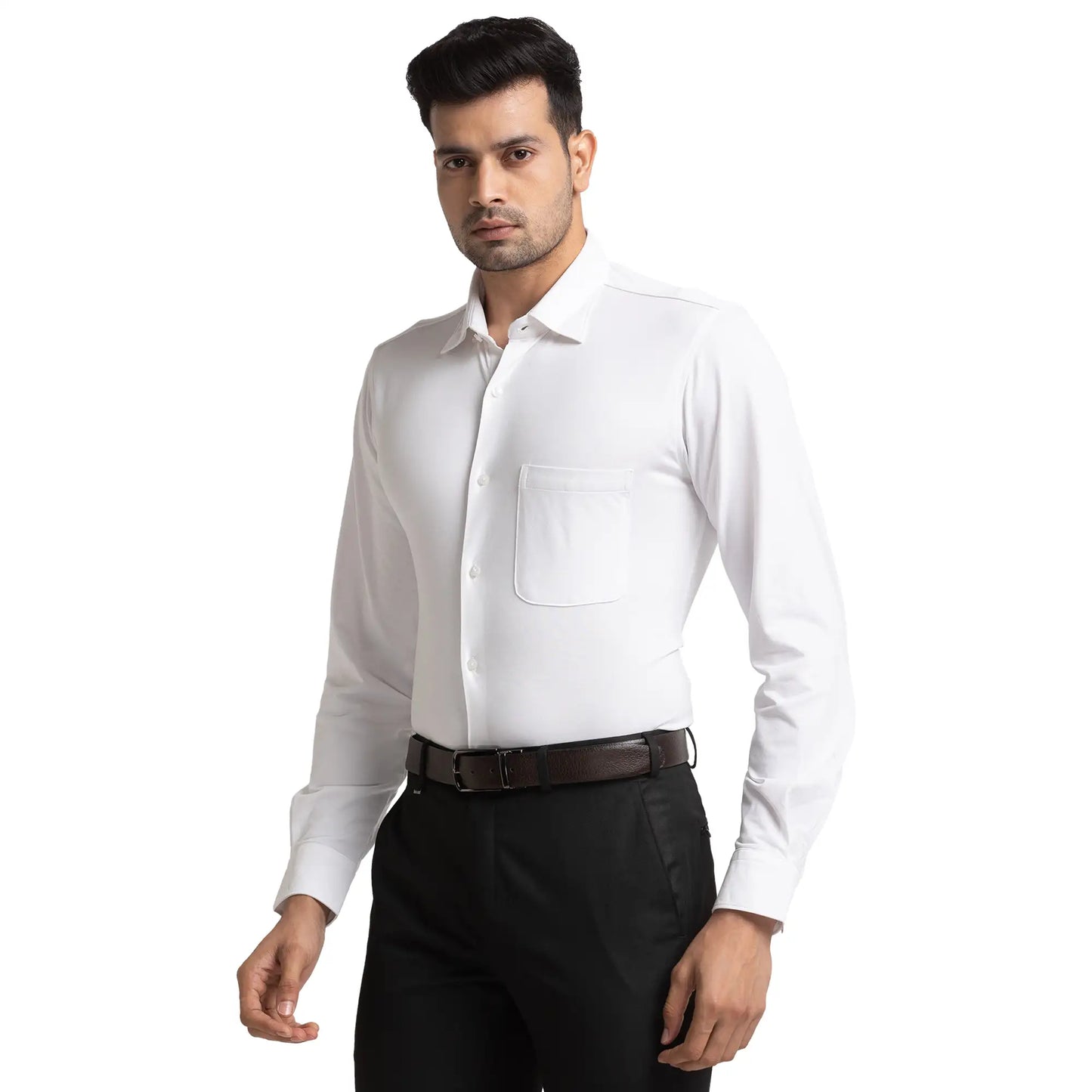 Men Slim Fit Red Shirt