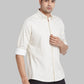 Men Blue Contemporary Fit Structure  Cotton   Shirts