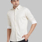 Men Blue Contemporary Fit Structure  Cotton   Shirts