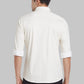 Men Blue Contemporary Fit Structure  Cotton   Shirts