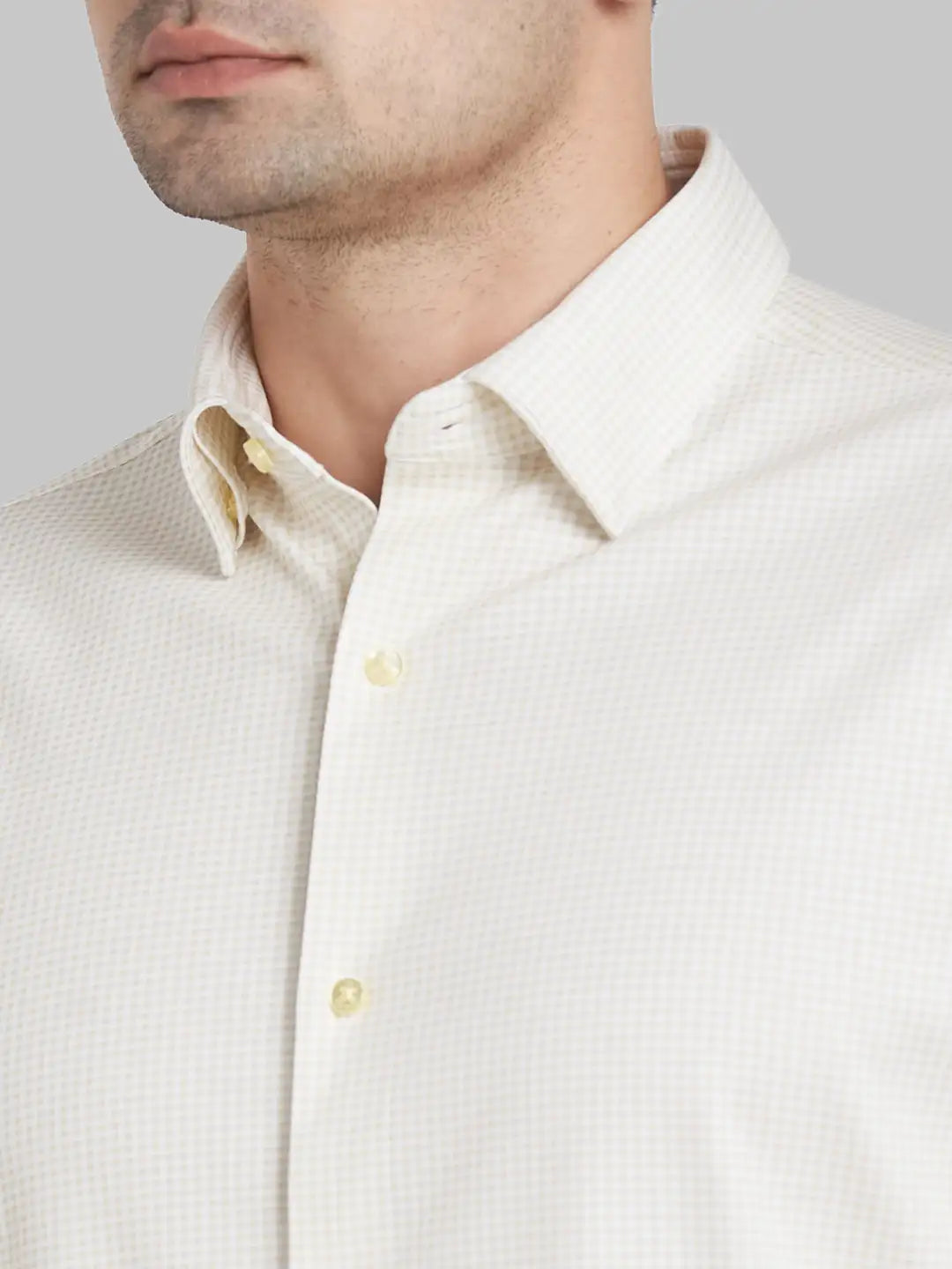 Men Blue Contemporary Fit Structure  Cotton   Shirts