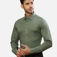 Raymond Men White Solid Slim Cotton Shirt