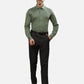 Raymond Men White Solid Slim Cotton Shirt