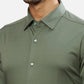 Raymond Men White Solid Slim Cotton Shirt