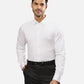 Raymond Men Red Structure Contemporary Fit Cotton Cut Away Collar Shirt