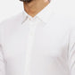 Raymond Men Red Structure Contemporary Fit Cotton Cut Away Collar Shirt
