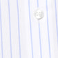 Raymond Men Green Stripe Contemporary Fit Cotton Cutaway Collar Shirt
