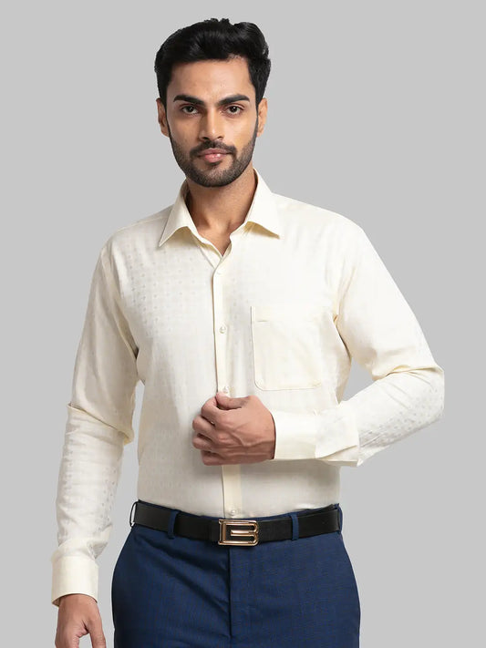Men Regular Fit Yellow Shirt