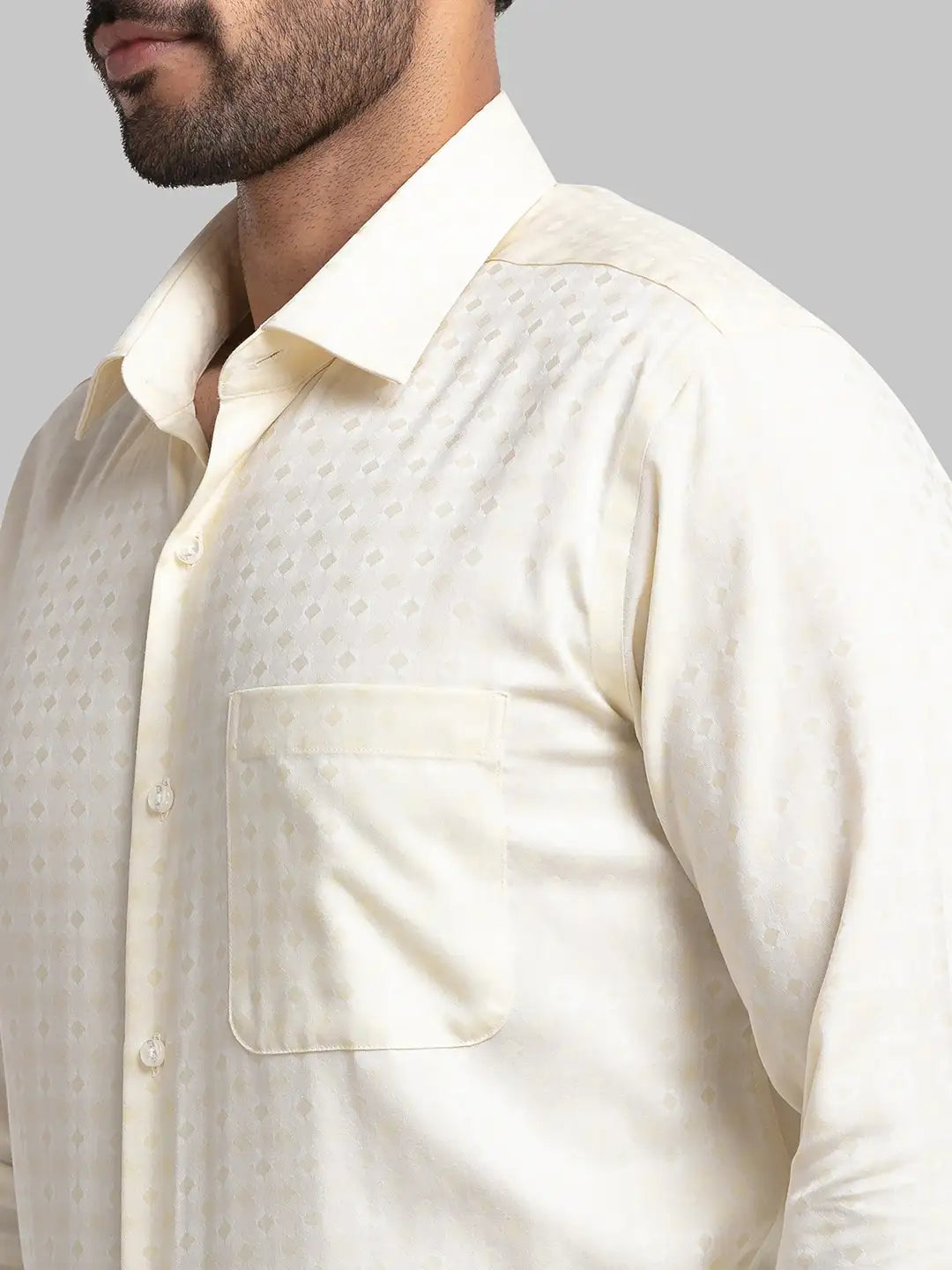 Men Regular Fit Yellow Shirt
