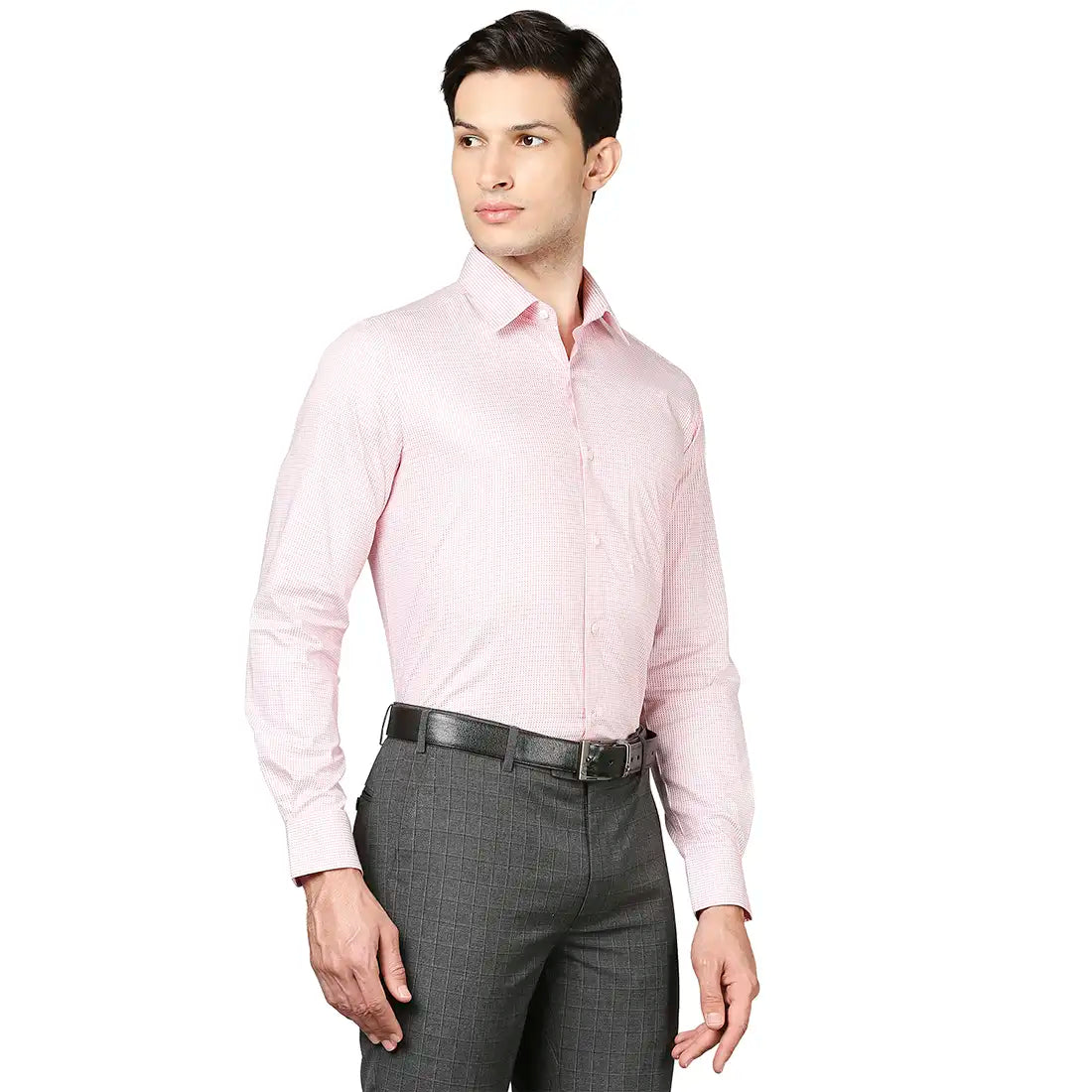 Men Contemporary Fit Medium Grey Shirt