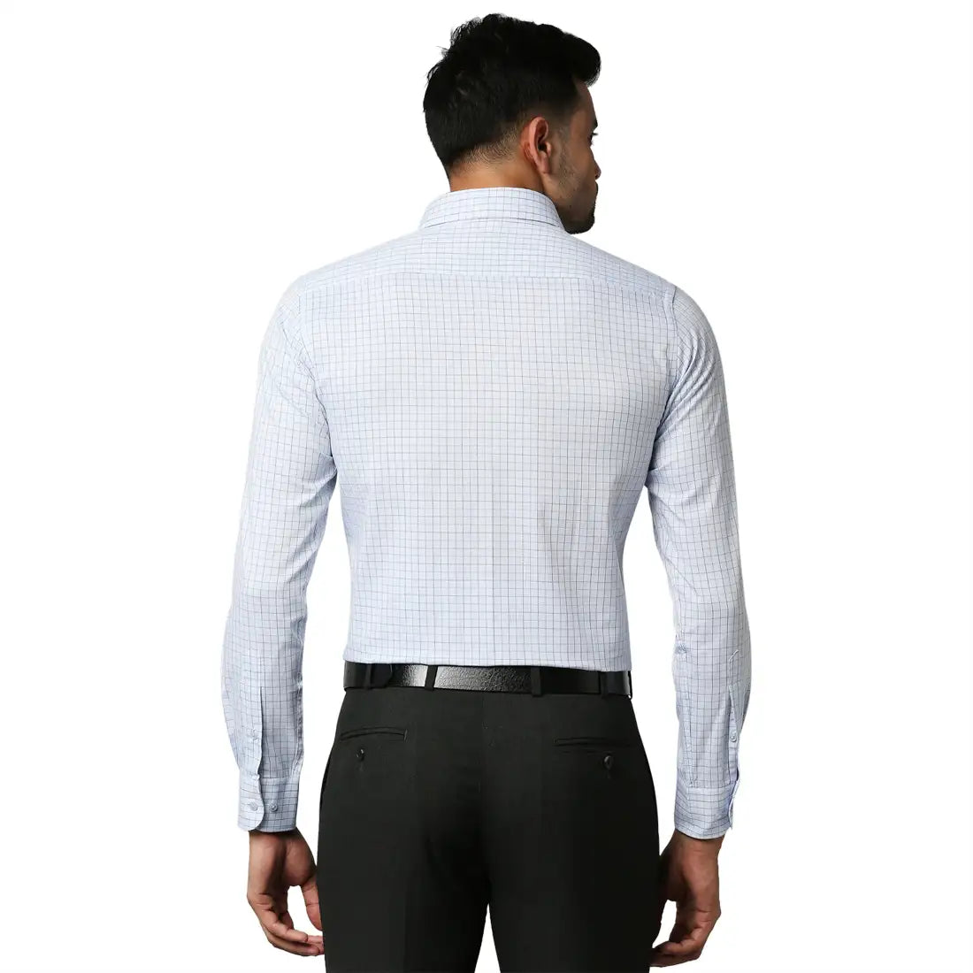 Men Slim Fit Medium Blue Shirt