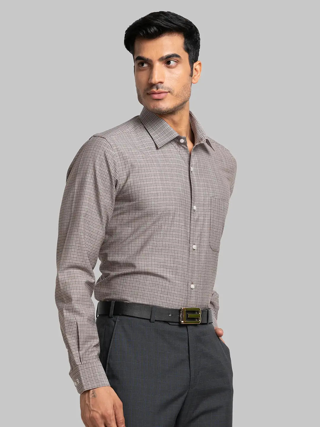 Men Regular Fit Light Violet Shirt