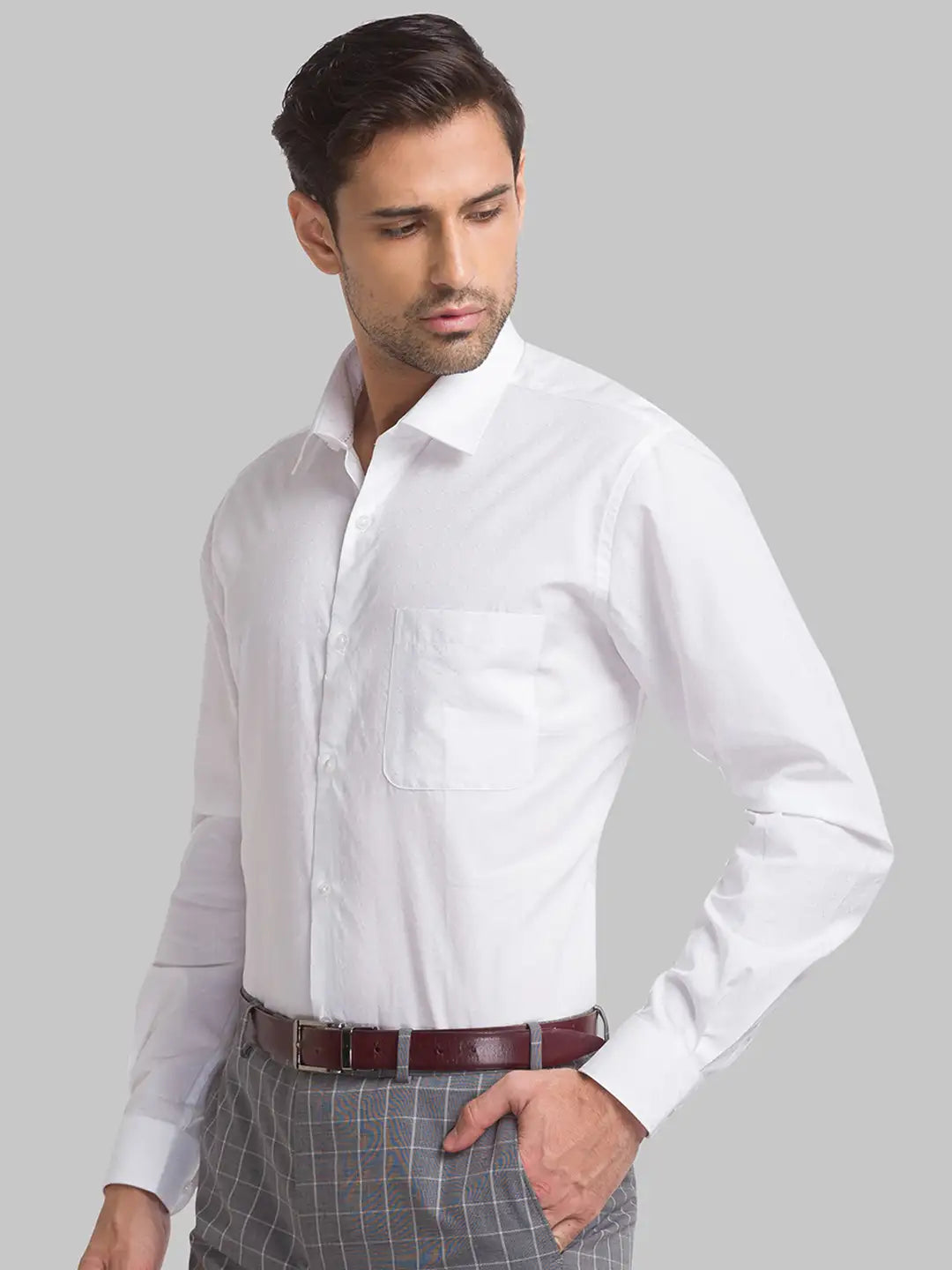 Men Regular Fit White Shirt