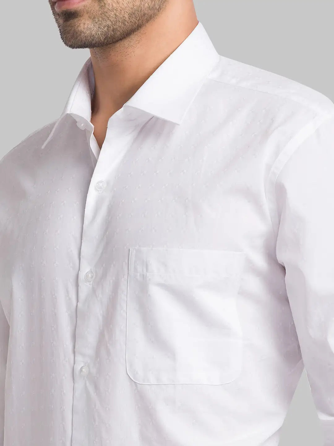 Men Regular Fit White Shirt