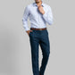 Men Slim Fit Medium Blue Shirt