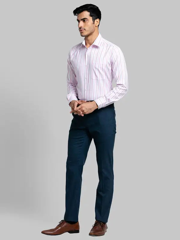 Men Contemporary Fit Blue Shirt