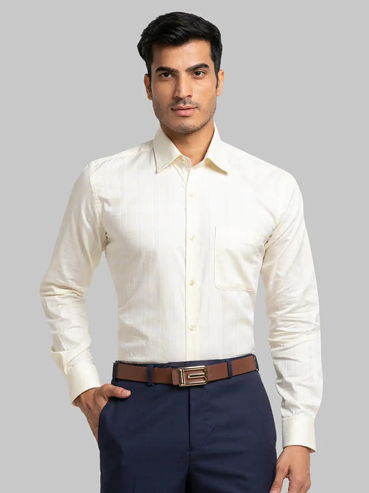 Men Regular Fit Violet Shirt