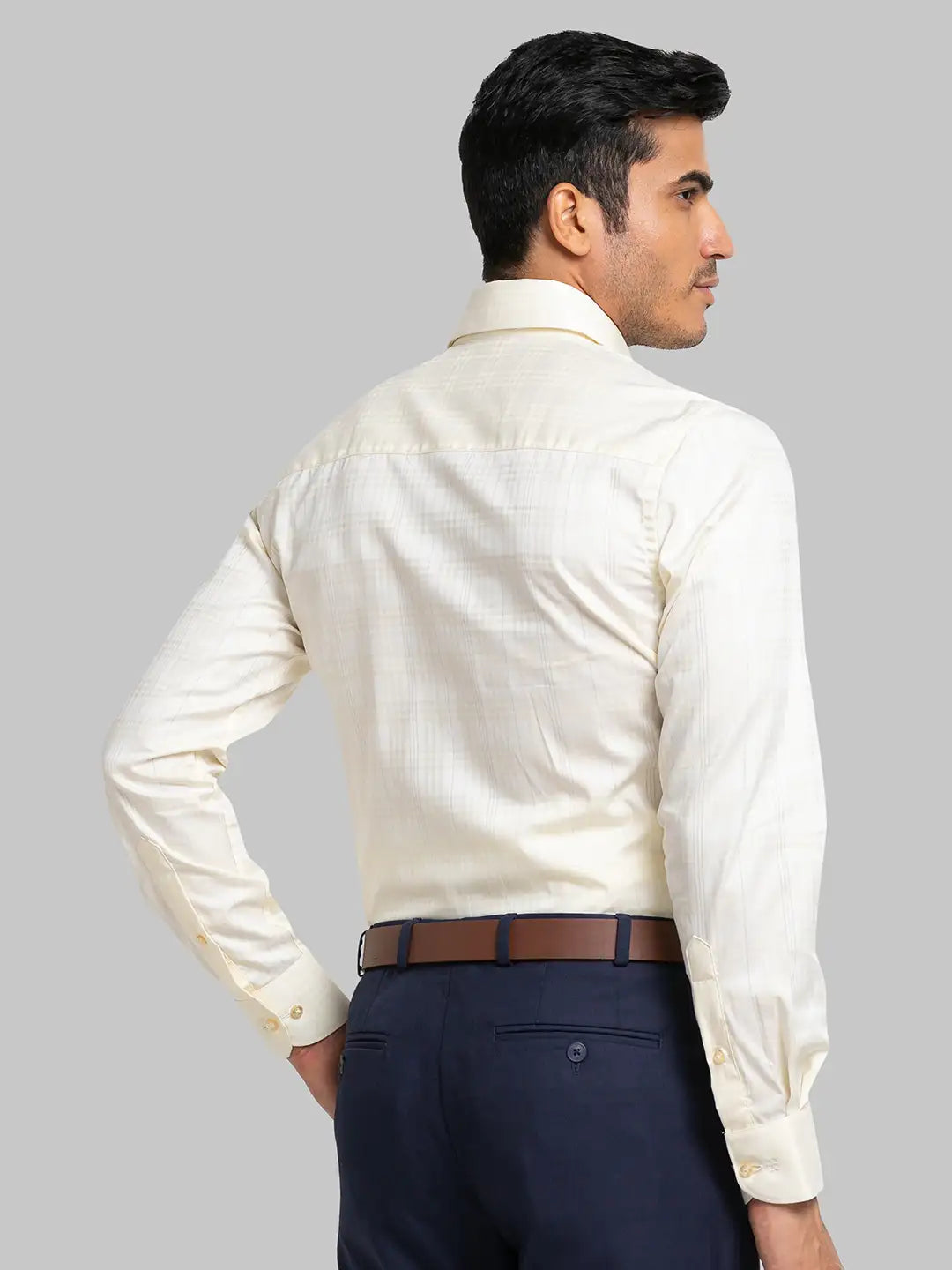 Men Regular Fit Violet Shirt