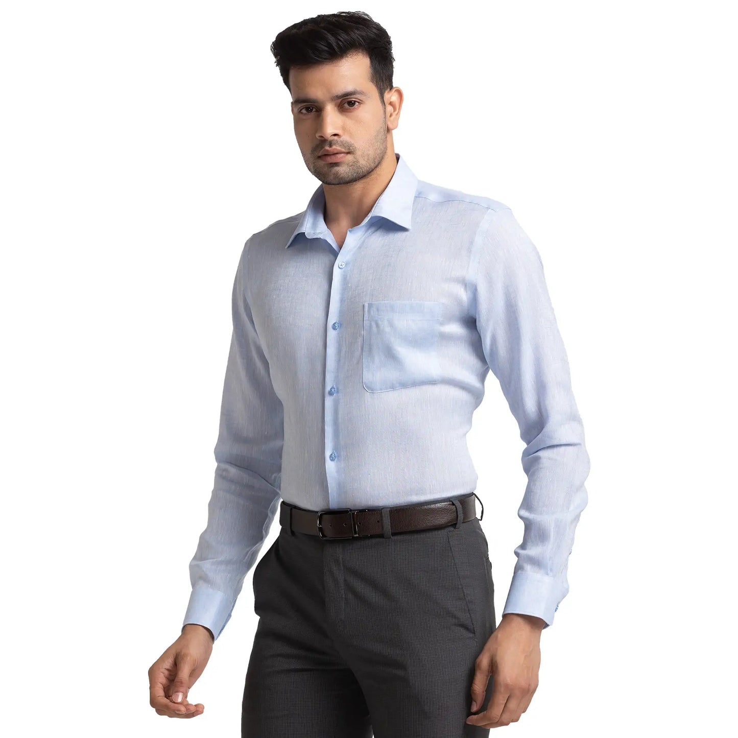 Men Contemporary Fit Brown Shirt