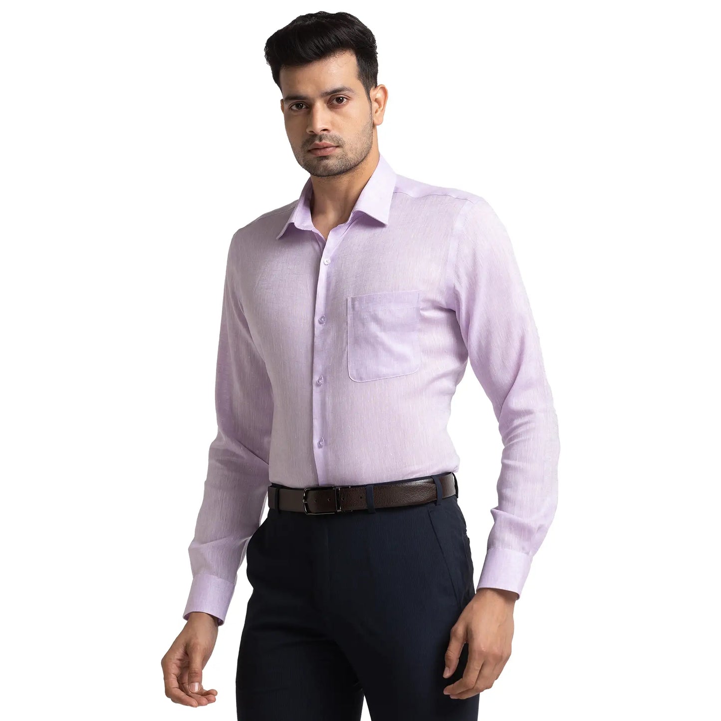 Men Contemporary Fit White Shirt