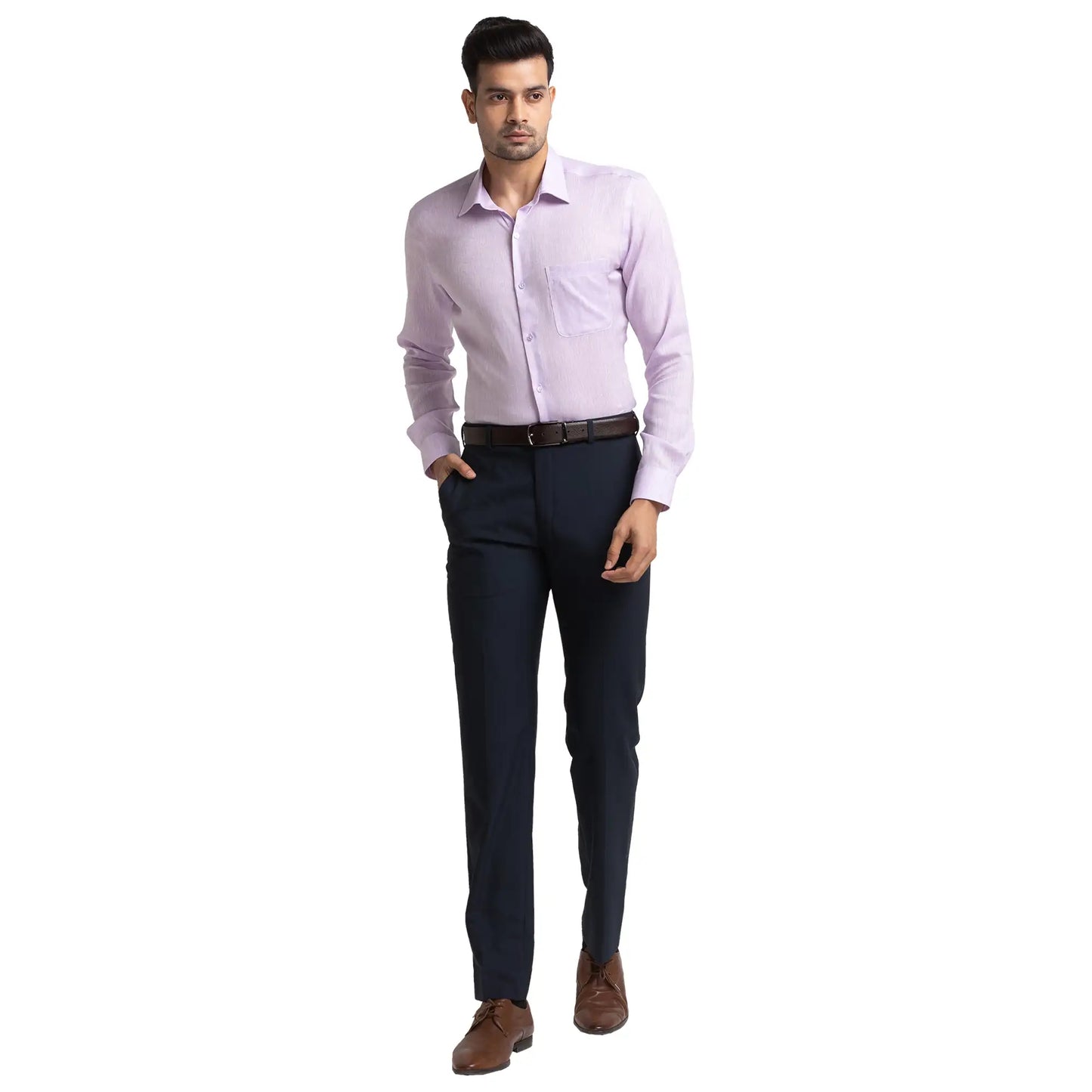 Men Contemporary Fit White Shirt