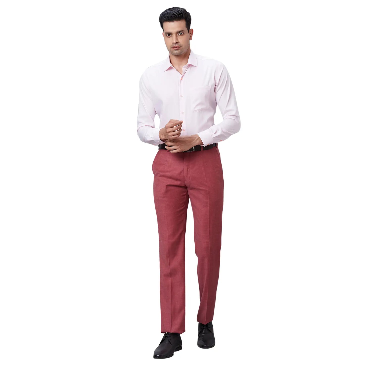 Men White Contemporary Fit Solid Cotton Cut Collar Shirts