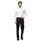 Men Blue Contemporary Fit Solid Cotton Cut Collar Shirts