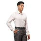 Men Green Contemporary Fit Structure Cotton Cut Collar Shirts