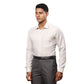 Men Green Contemporary Fit Structure Cotton Cut Collar Shirts