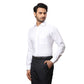 Men Blue Contemporary Fit Jacquard Cotton Cut Collar Shirts