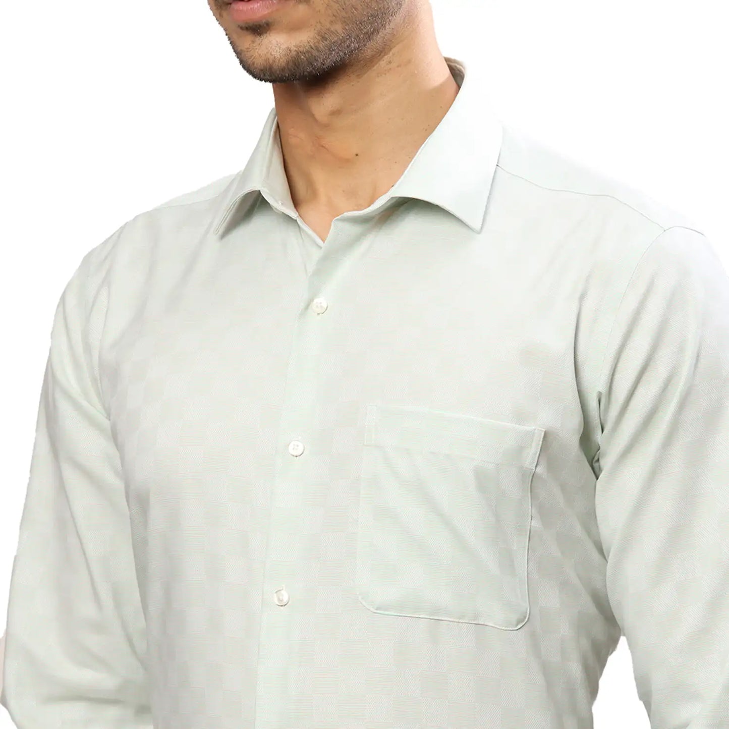 Men Red Contemporary Fit Structure  Cotton   Shirts