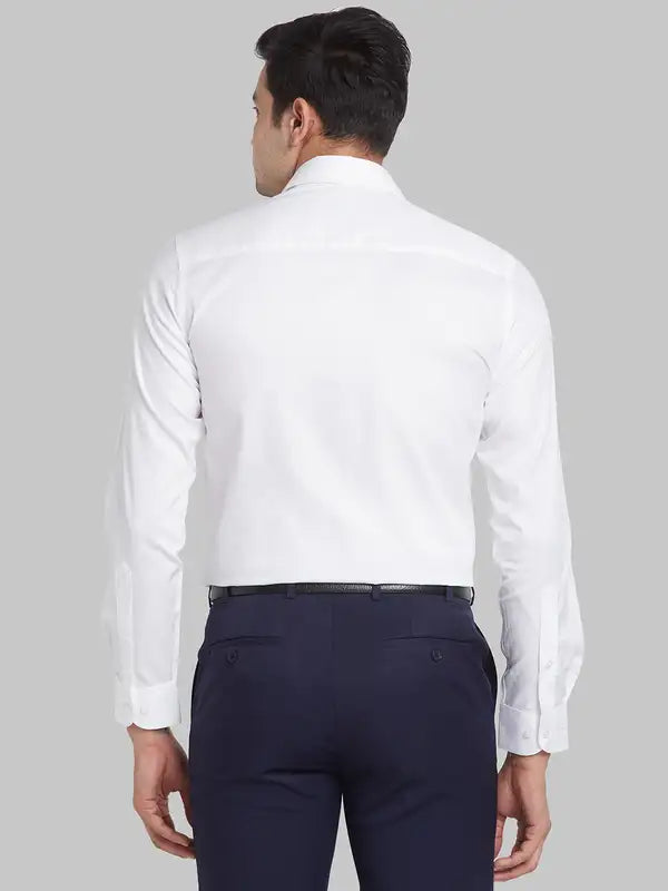 Men Contemporary Fit White Shirt