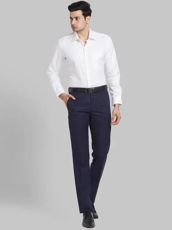 Men Contemporary Fit White Shirt