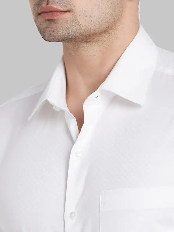 Men Contemporary Fit White Shirt