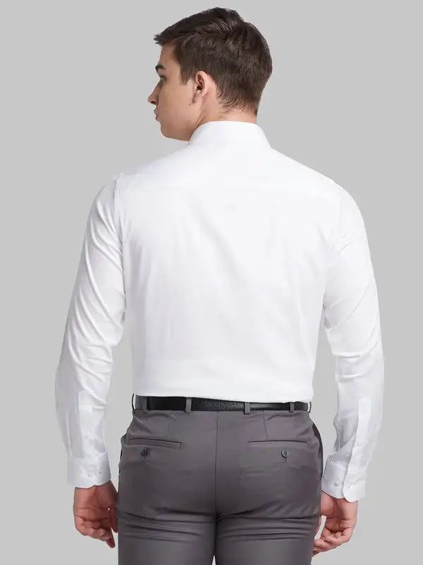 Men Contemporary Fit White Shirt