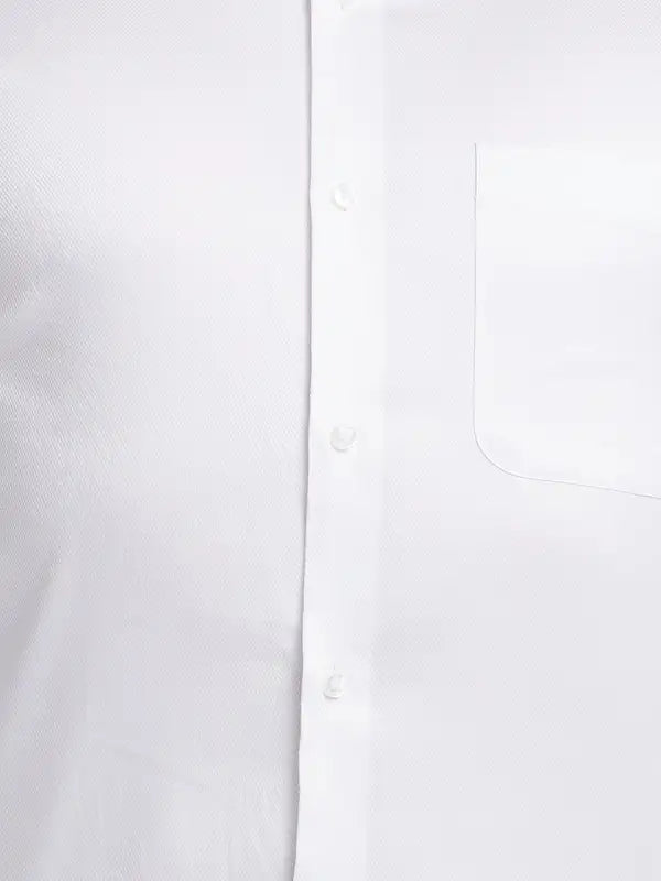 Men Contemporary Fit White Shirt