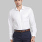 Men Blue Contemporary Fit Structure Cotton Shirts