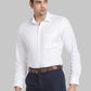 Men Blue Contemporary Fit Structure Cotton Shirts