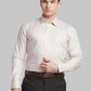Men Blue Contemporary Fit Structure  Cotton   Shirts